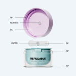 Macaron Color 100ml Refillable Plastic Cream Jar Cosmetic Containers for Lotion Bottle Replacement Cream Jar With No Disc Design - 图片 2