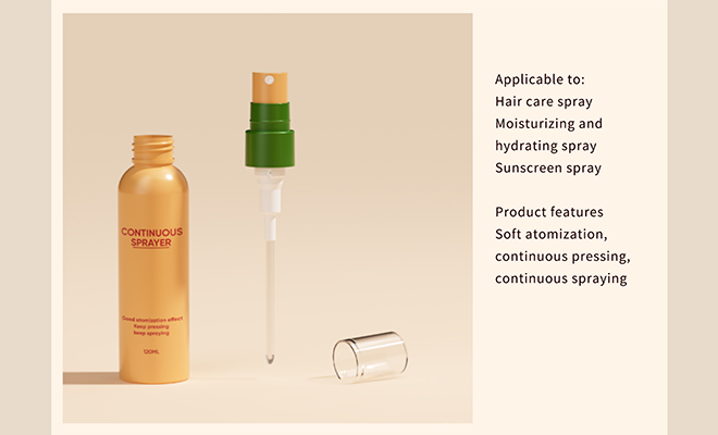 Continuous sprayer 24/410 for scalp care mist and hydrating facial spray