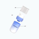 Mono PP Airless Bottle 50ml & 100ml with PP Spring, Round Base Design – Cosmetic Packaging - 图片 2